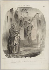 Sorry, citizen..., number 45 from the series Whatever You Want from Le Charivari by Honoré Daumier