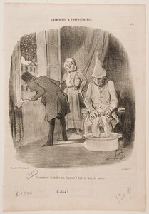 Disadvantage to Having Your Place Put Up for Rent in January by Honoré Daumier