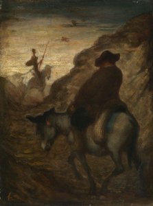 Don Quixote and Sancho Panza by Honoré Daumier