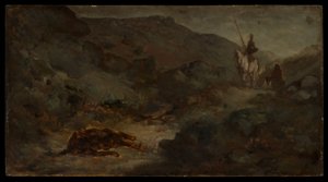 Don Quixote and the Dead Mule by Honoré Daumier