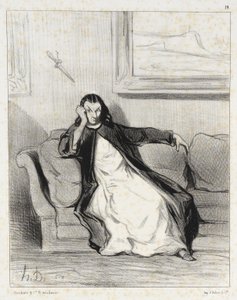 Hell and Damnation!...Hissed!... by Honoré Daumier