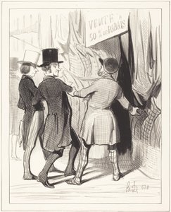 Enter Gentlemen... here are magnificent... by Honoré Daumier