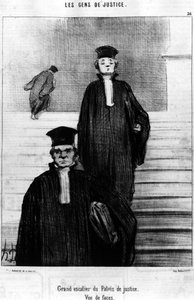 Grand staircase of the Palace of Justice, View of faces, taken from the 
