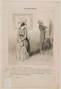 Honey… come and fix my tie!… by Honoré Daumier