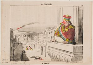 In Naples by Honoré Daumier