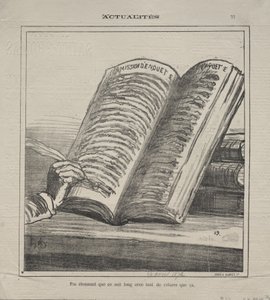 Actualities (No. 77): Do not be astonished that it is long and with many corrections by Honoré Daumier