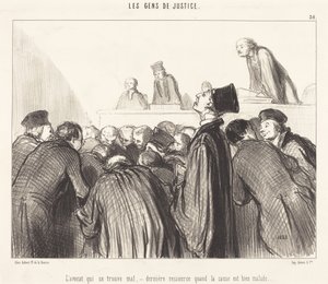 The Lawyer Who Faints by Honoré Daumier