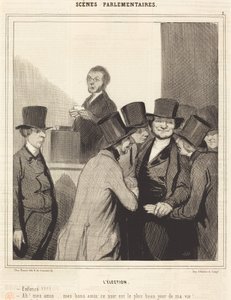 The Election by Honoré Daumier