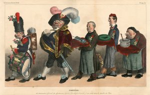 La Caricature (1830) political, Satirical in Colours by Honoré Daumier