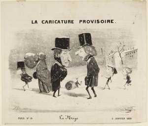The Snow by Honoré Daumier