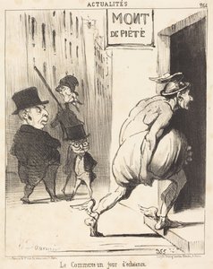 Commerce on a Due Date by Honoré Daumier