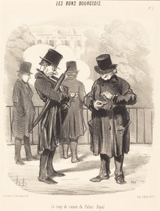 The Cannon Shot of the Palais-Royal by Honoré Daumier