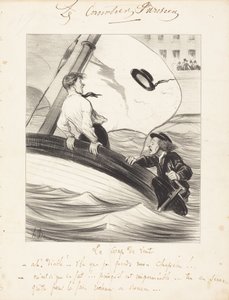 The Gust of Wind by Honoré Daumier