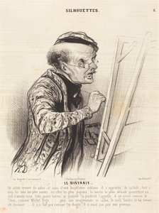The Distracted One by Honoré Daumier