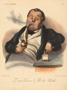 The True Smoker by Honoré Daumier