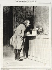 The Philanthropists of the Day (series of prints) by Honoré Daumier