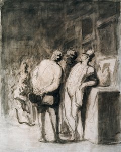 The Three Connoisseurs by Honoré Daumier