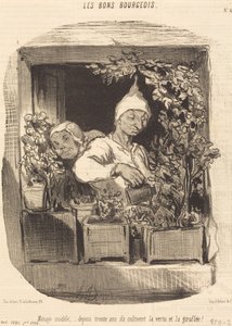 Model Household... by Honoré Daumier