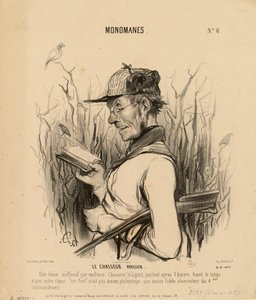 Monomaniacs No. 6: The Parisian Hunter. A kind, harmless being par excellence... by Honoré Daumier