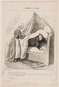 Monsieur, it’s a letter for three cents… by Honoré Daumier