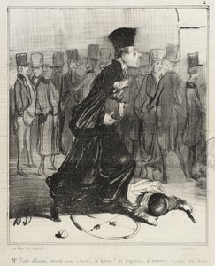 Mr. Tout Affaires, Lawyer Without Cases... by Honoré Daumier