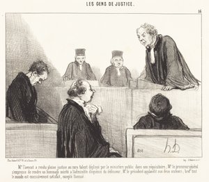 Mr. the Lawyer Has Done Full Justice by Honoré Daumier