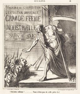 No... you are not from this play! by Honoré Daumier