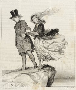 O my idolized Victor...a poetic idea comes to me!... by Honoré Daumier