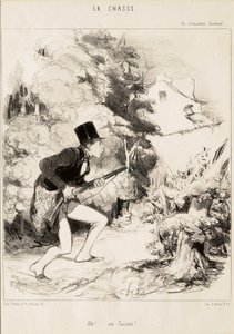 Oh!..A Pheasant! by Honoré Daumier