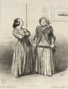 It is Said that Pretty Women are...Requested... by Honoré Daumier