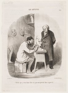 One of These Days You Have to Make My Portrait in This Style by Honoré Daumier