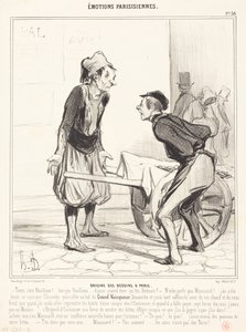 Origin of the Bedouins in Paris by Honoré Daumier