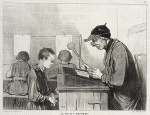 Professors and Brats (series of prints) by Honoré Daumier