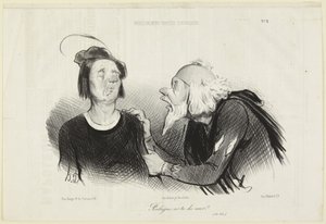 Rodrigue, Do You Have Courage?, number 8 from the series Tragico-Classical Physiognomies from Le Charivari by Honoré Daumier