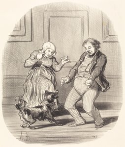 Rejoicing... at the End of the Dog Days by Honoré Daumier