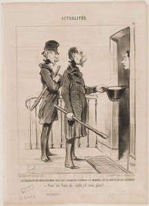The Napoleonic Subscription by Honoré Daumier