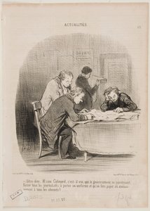 Tell me, Mr. Colimard… by Honoré Daumier