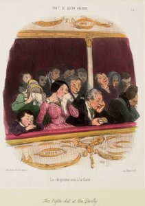 The Fifth Act at the Gaiety by Honoré Daumier