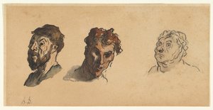 Three Male Heads