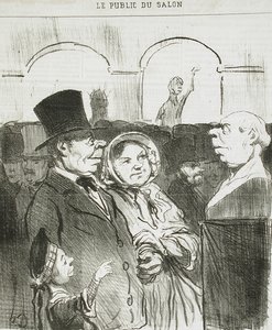 Look, Dad, there you are!... by Honoré Daumier