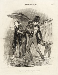 You Always Complain You Are Never Happy by Honoré Daumier