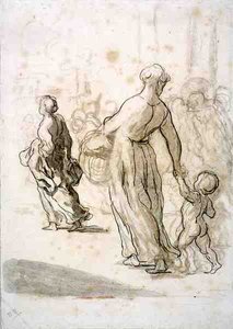 Two Women and a Child, c.1848-50