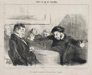 A Committee Listening to the Reading of a Tragedy by Honoré Daumier