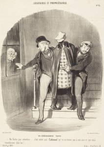 A Furtive Move by Honoré Daumier