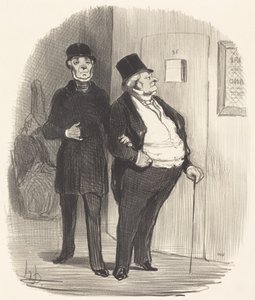 A Day of Benefit Performance... by Honoré Daumier