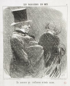 A Gentleman Who Ignites... by Honoré Daumier