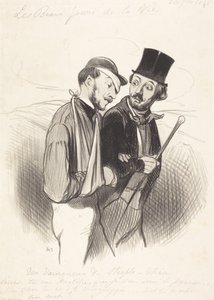 A Steeplechase Winner by Honoré Daumier