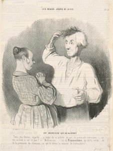 A Gentleman Who Rejuvenates Himself by Honoré Daumier