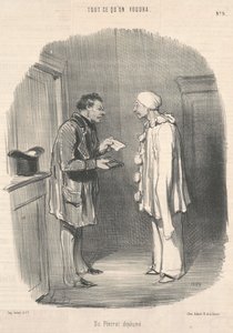 A Plucked Pierrot by Honoré Daumier