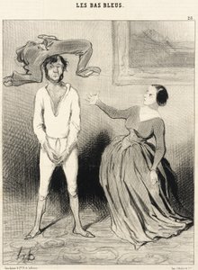 A Woman Like Me... Sew on a Button?... by Honoré Daumier